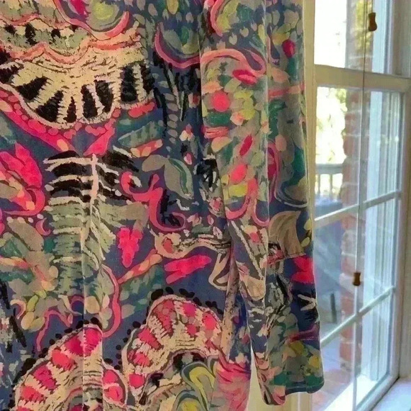 Lily Pulitzer Women’s Top, Tie Knot at Side, Small - Picture 4 of 7